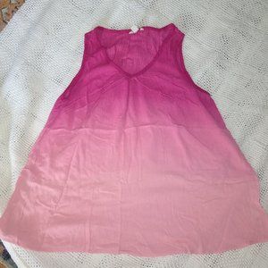 SONOMA Flowy Pink Gradient Top Size M
